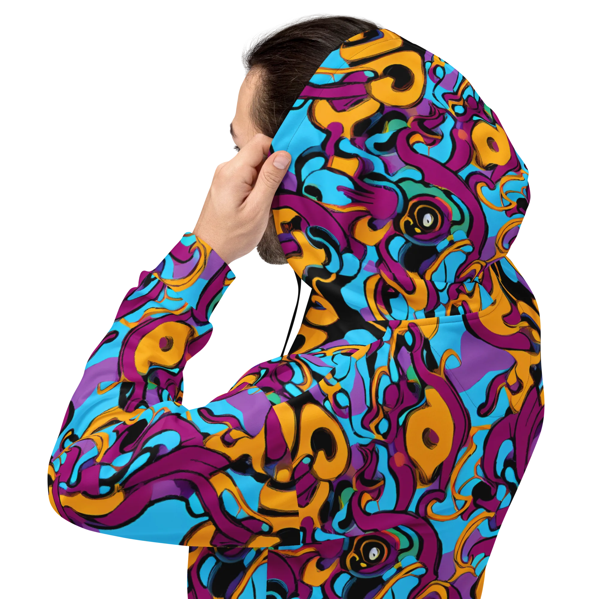 Purple Ignition on Hoodie — Back