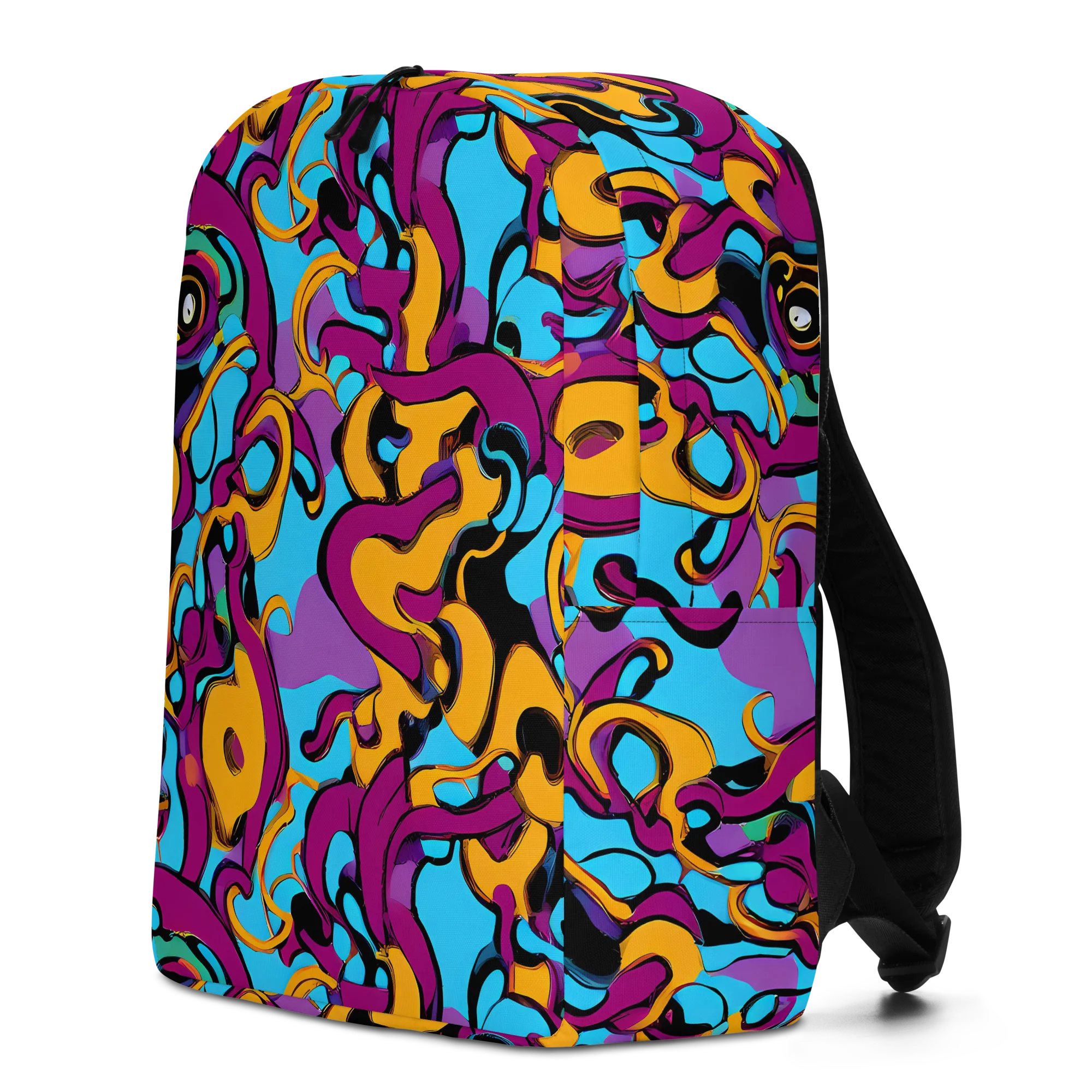 Purple Ignition on Minimalist Backpack — Left