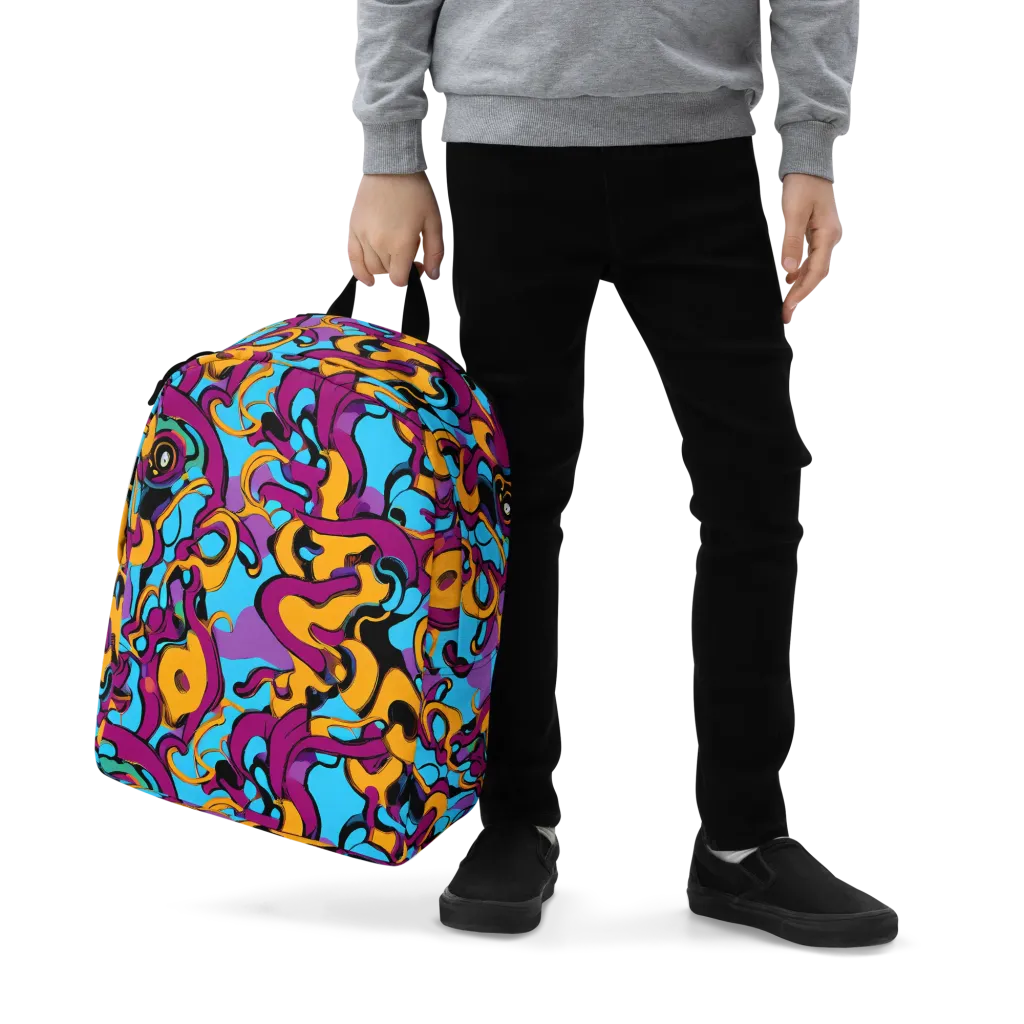 Purple Ignition on Minimalist Backpack — Zoomed-in