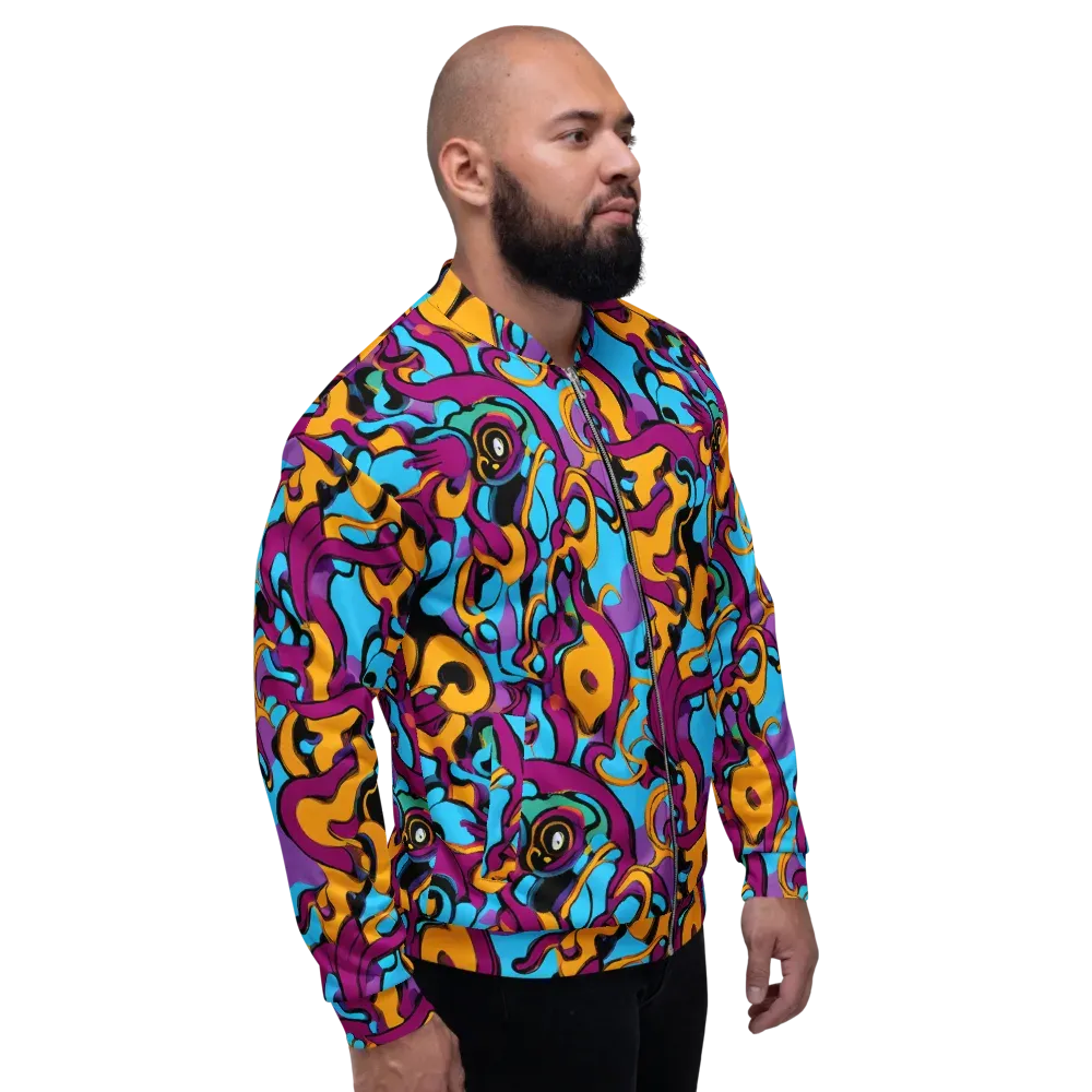 Purple Ignition on Bomber Jacket — Right