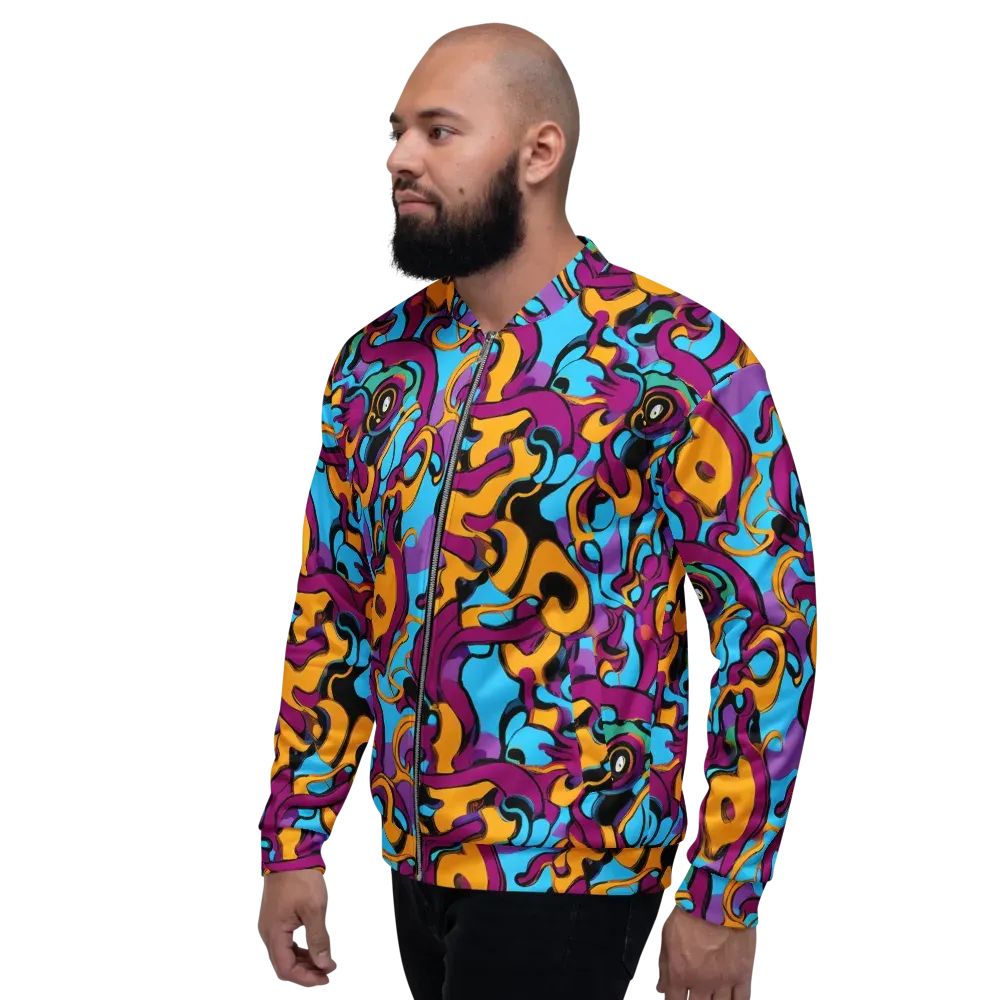 Purple Ignition on Bomber Jacket — Left