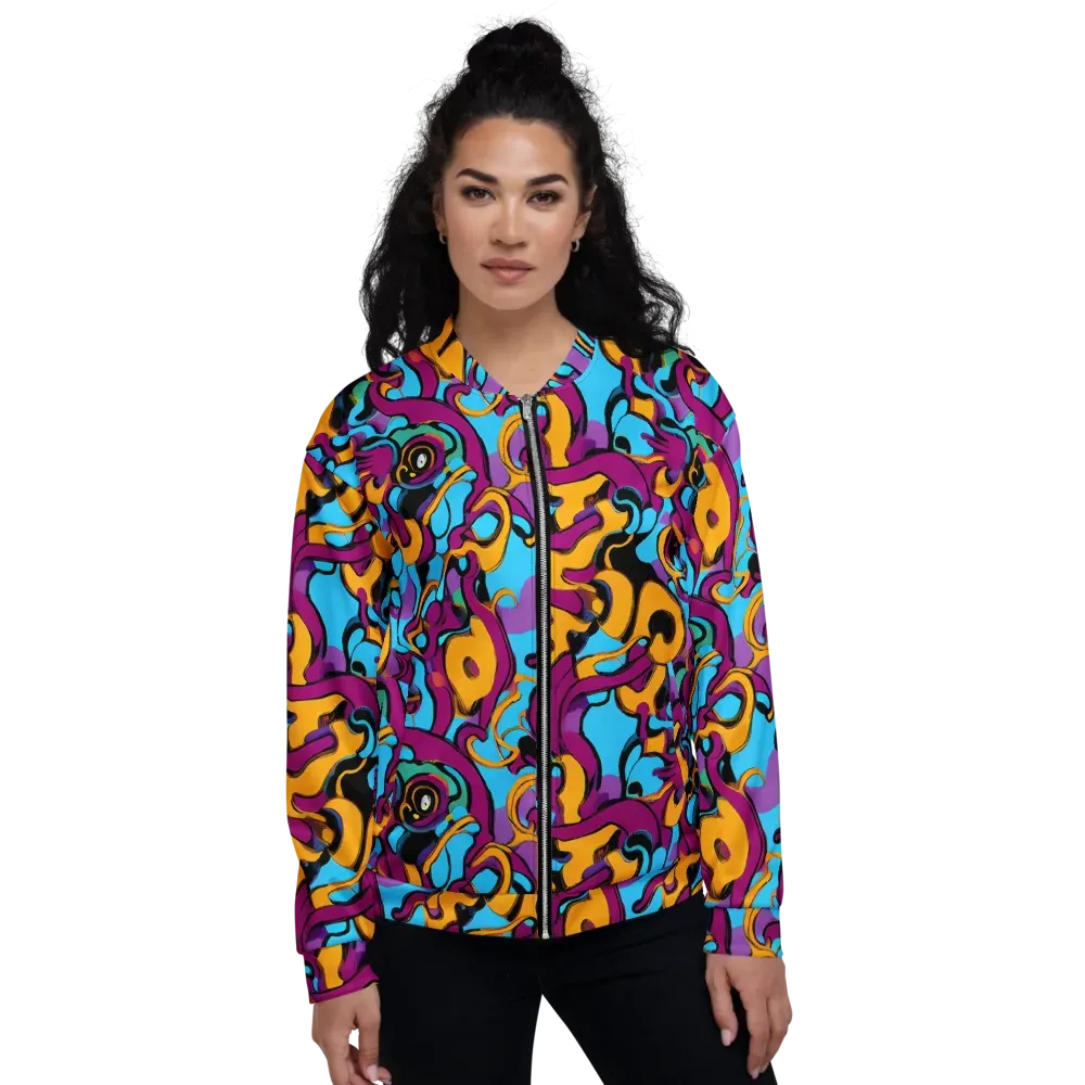 Purple Ignition on Bomber Jacket — Front