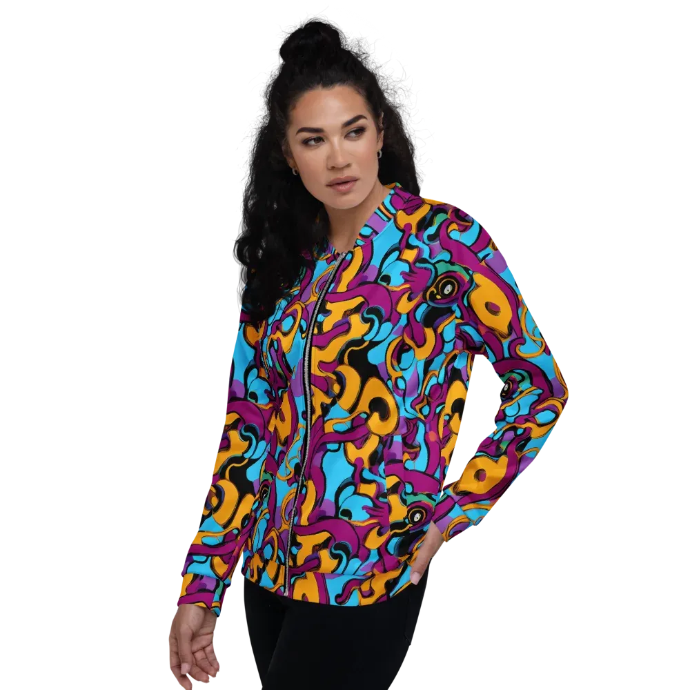 Purple Ignition on Bomber Jacket — Left