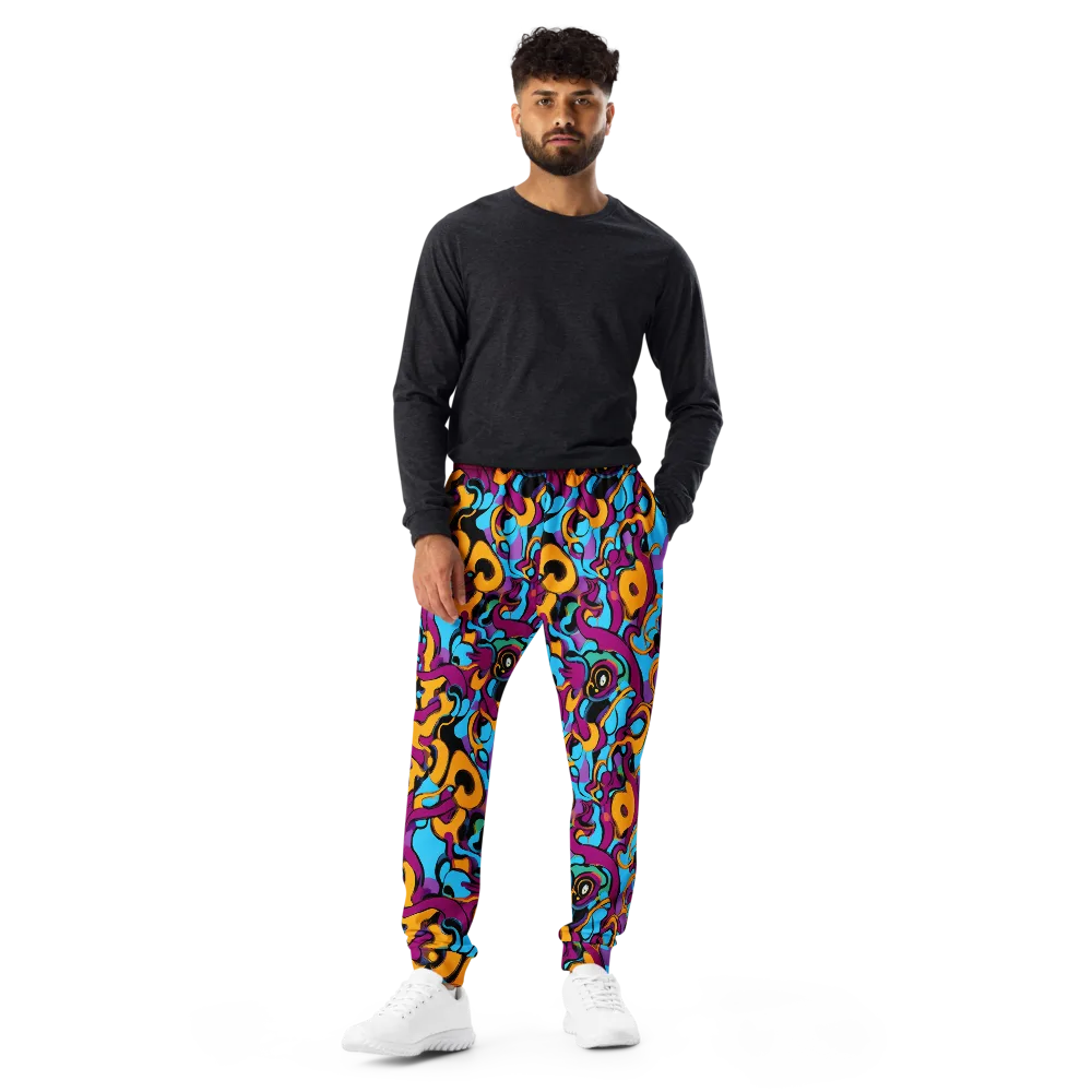 Purple Ignition on Men's Joggers — Front
