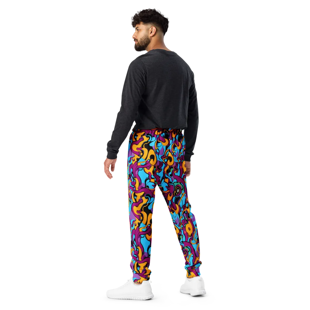 Purple Ignition on Men's Joggers — Back
