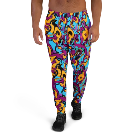 Purple Ignition on a Men's Joggers