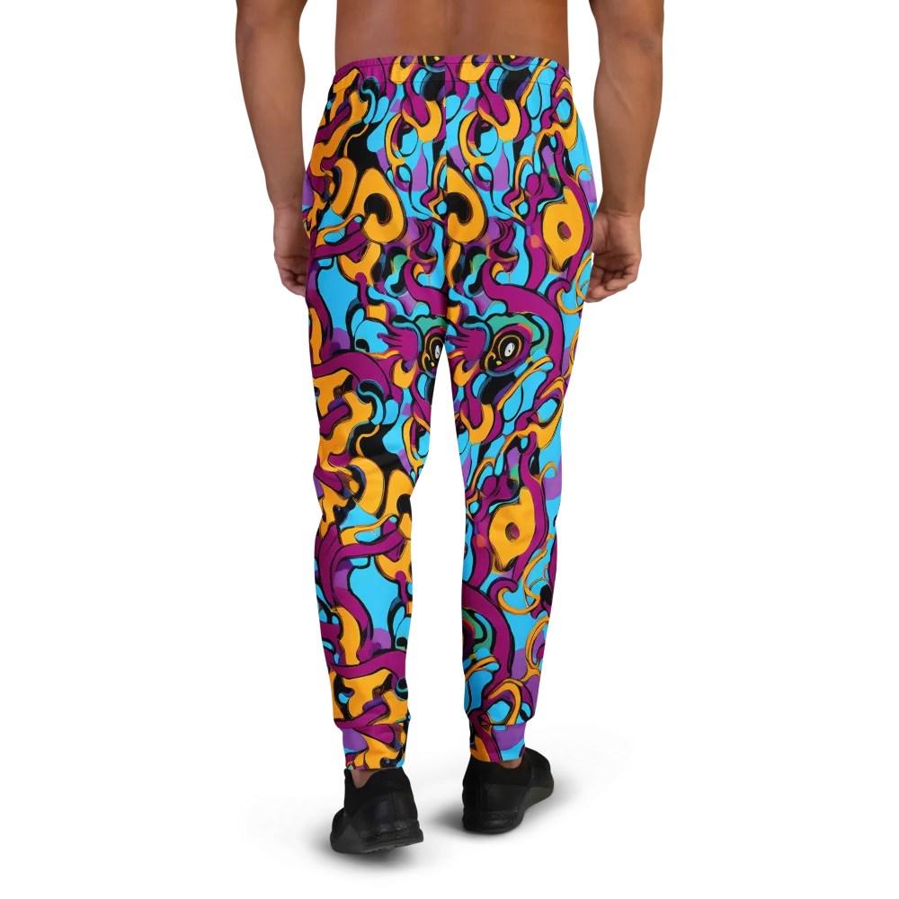 Purple Ignition on Men's Joggers — Back