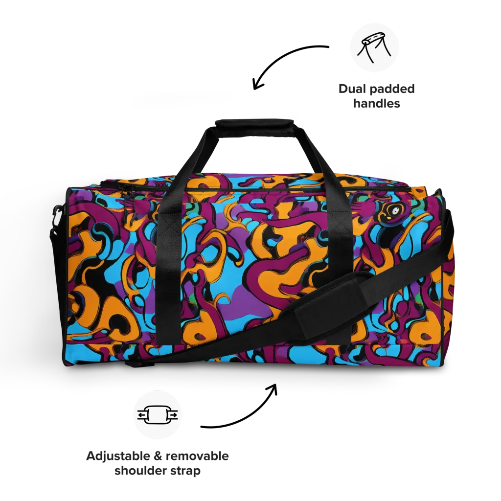 Purple Ignition on Duffle Bag — Front