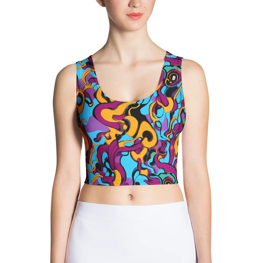 Purple Ignition on Crop Top — Front