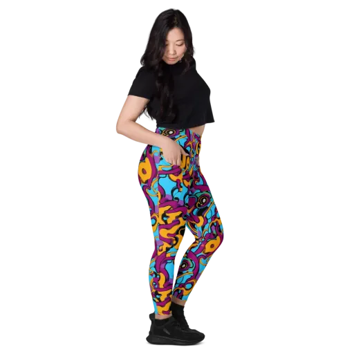 Purple Ignition on a Leggings with Pockets