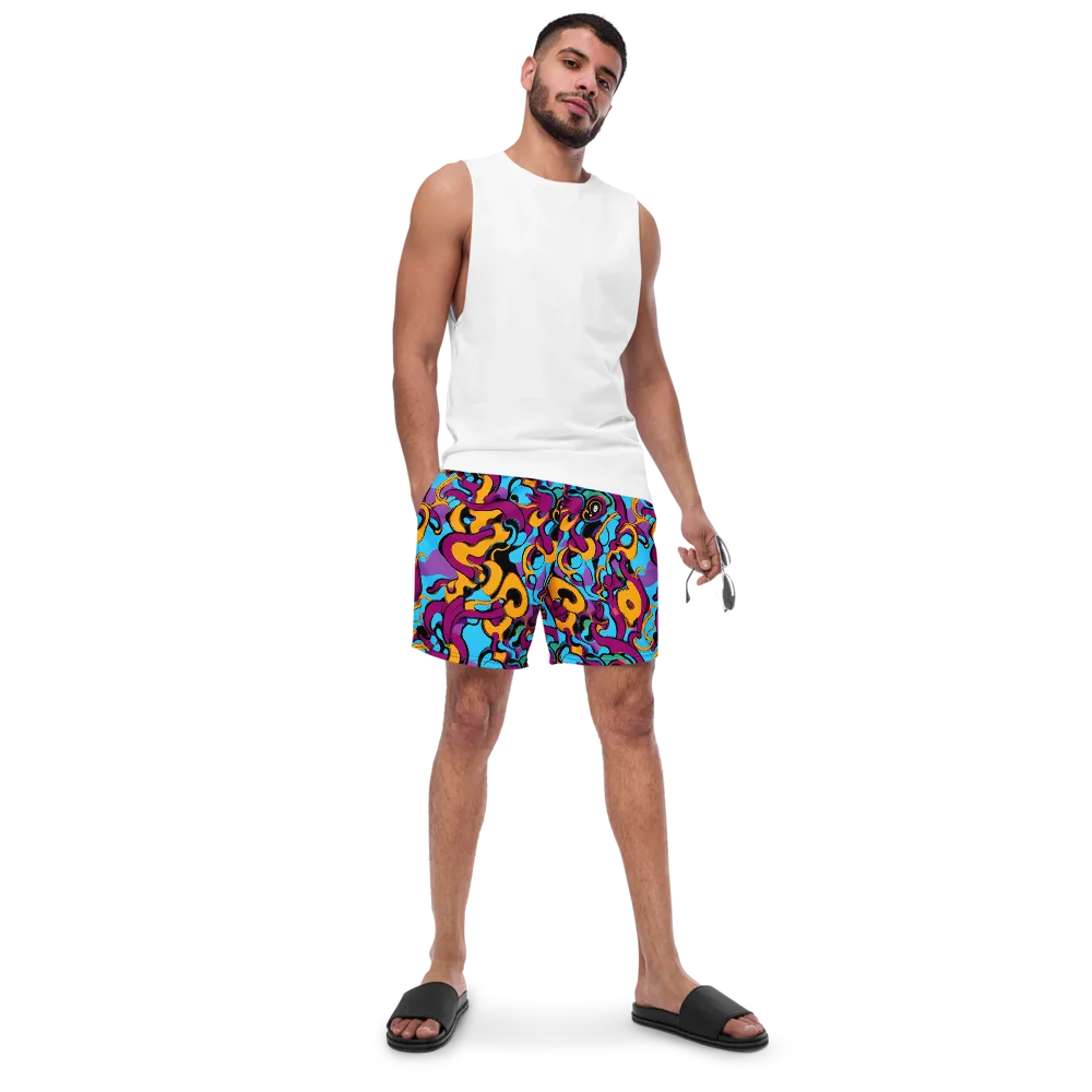 Purple Ignition on Swim Trunks — Front