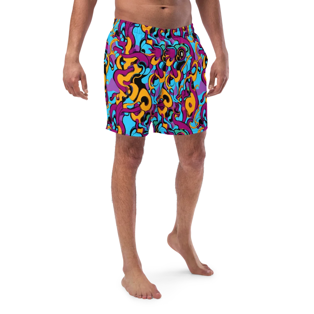 Purple Ignition on Swim Trunks — Front