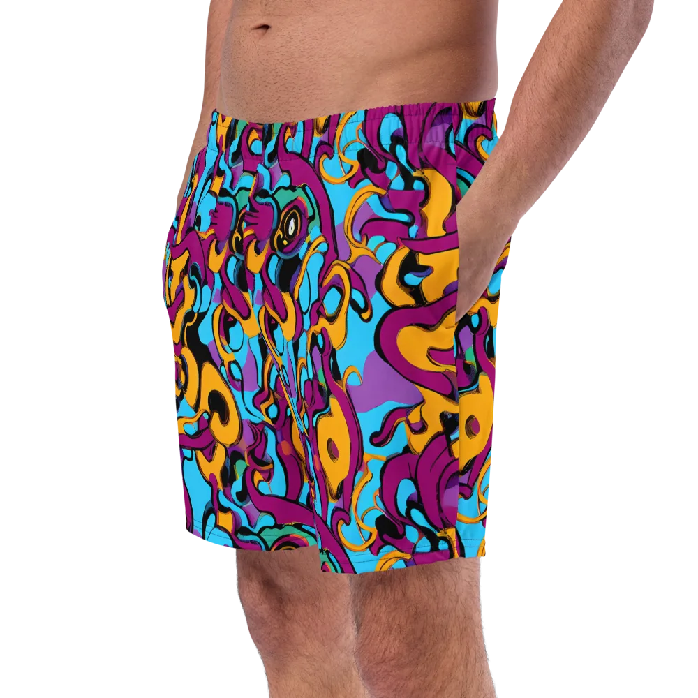 Purple Ignition on Swim Trunks — Left Front