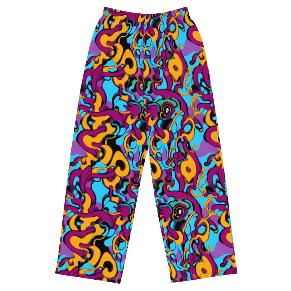 Purple Ignition on Wide-Leg Pants — Front