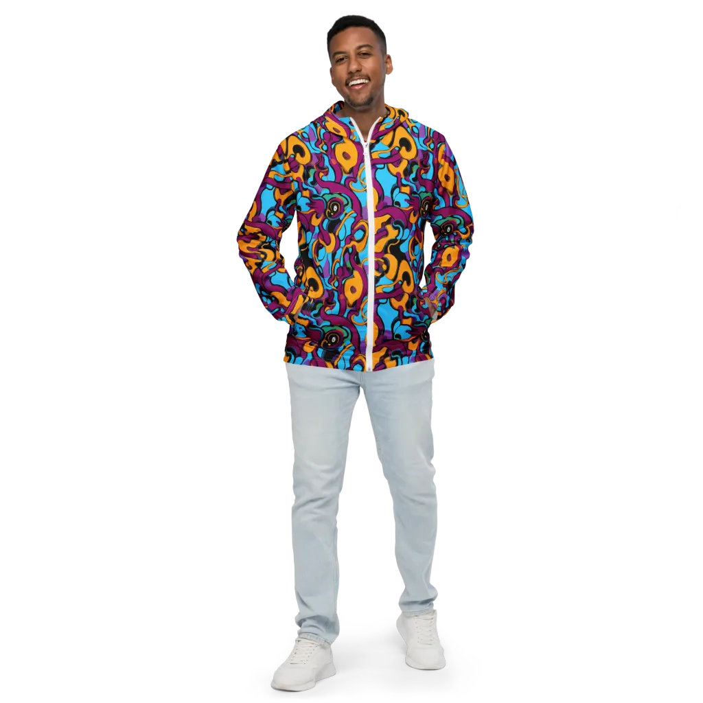 Purple Ignition on Men's Windbreaker — Front