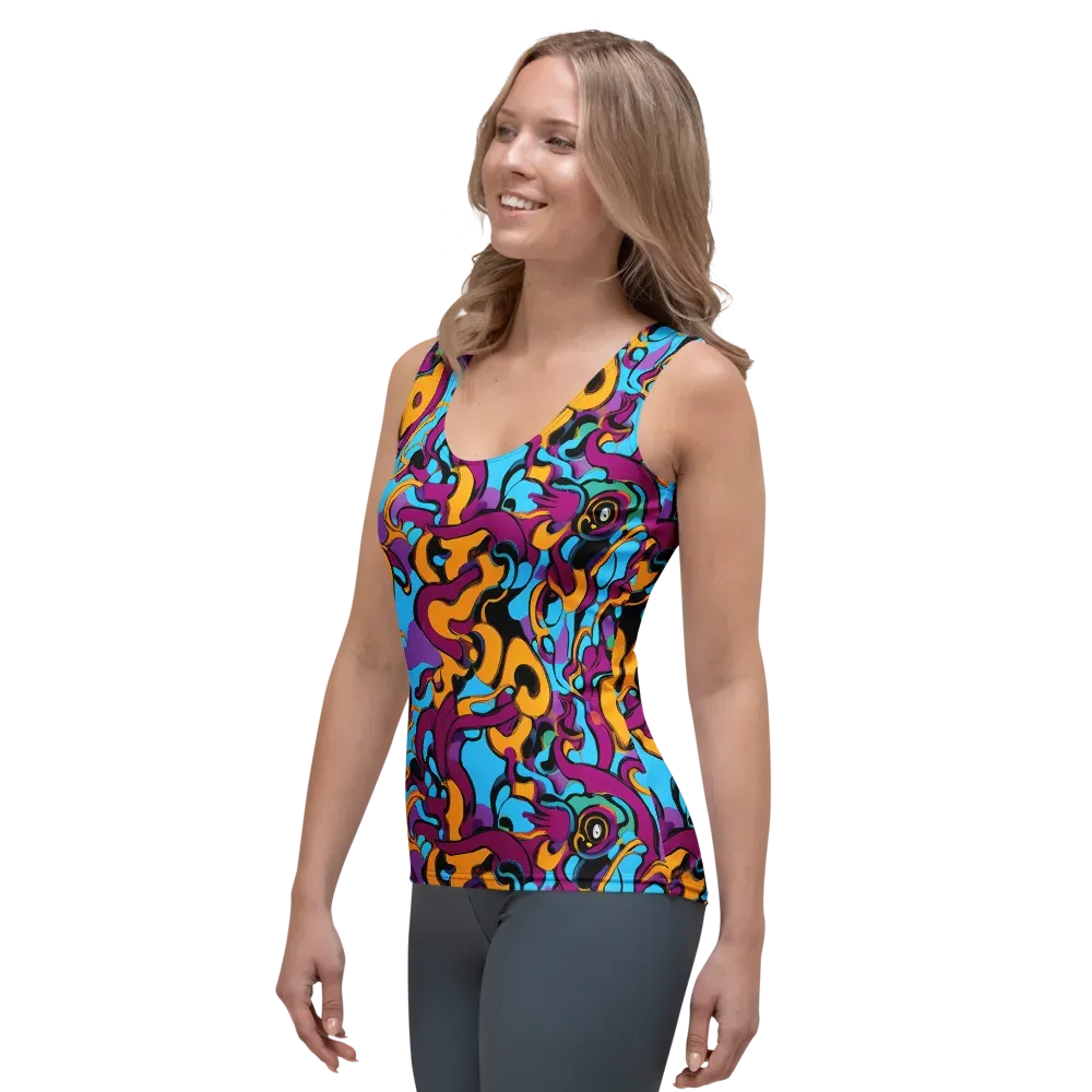 Purple Ignition on Women's Tank Top — Left Front