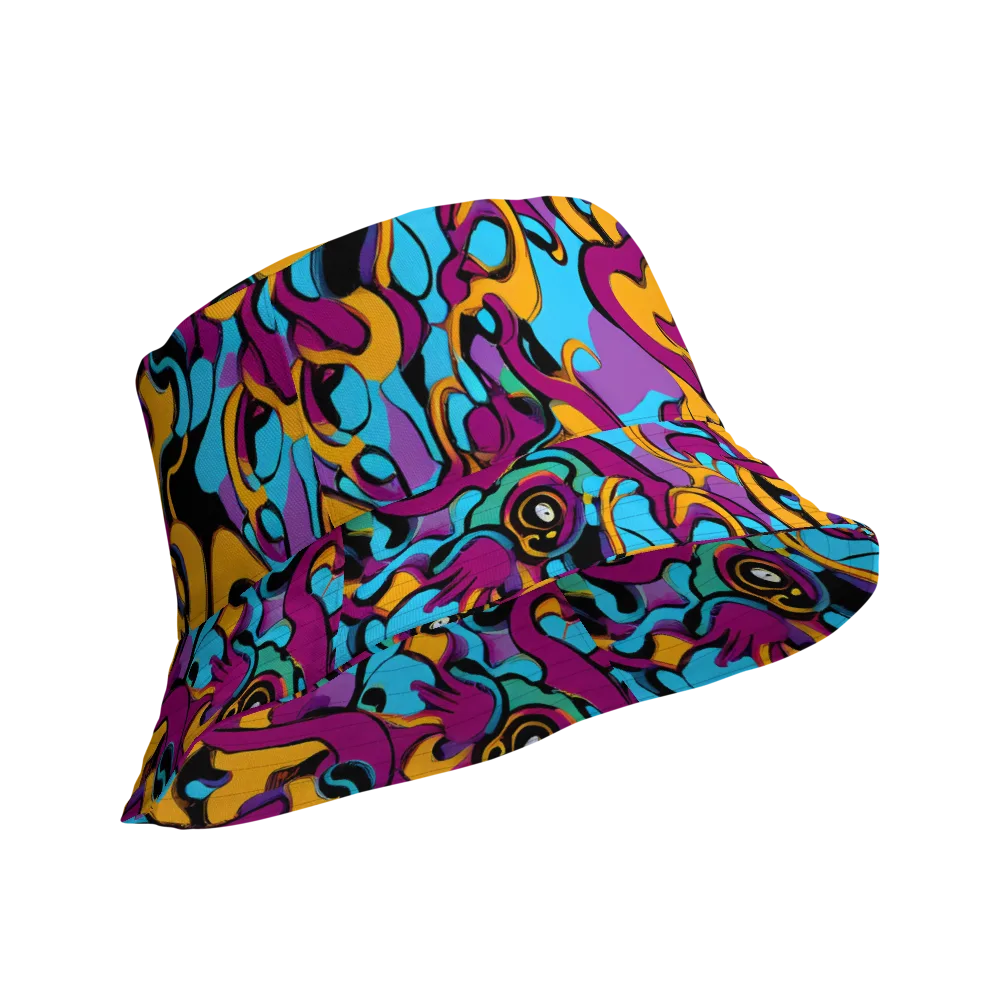 Purple Ignition on Reversible Bucket Hat — Product details Outside