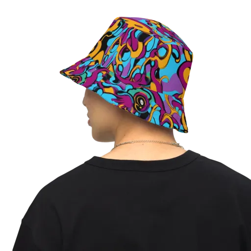 Purple Ignition on a Reversible Bucket Hat