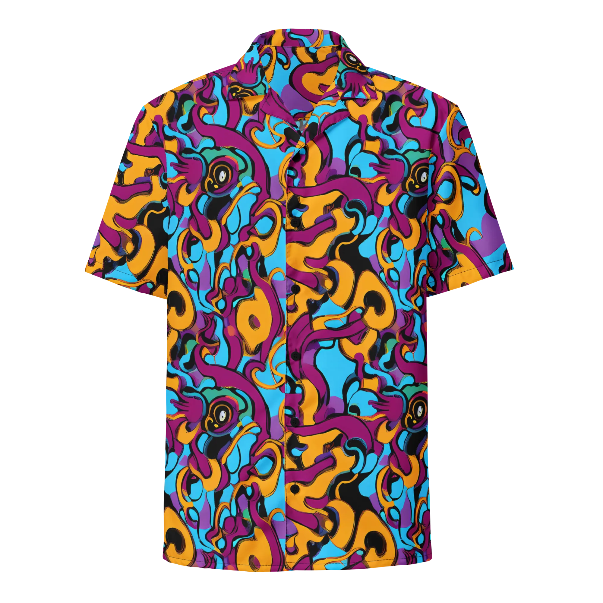 Purple Ignition on Button Shirt — Front