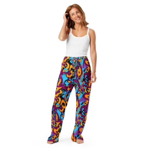 Purple Ignition on a Women's Pajama Pants