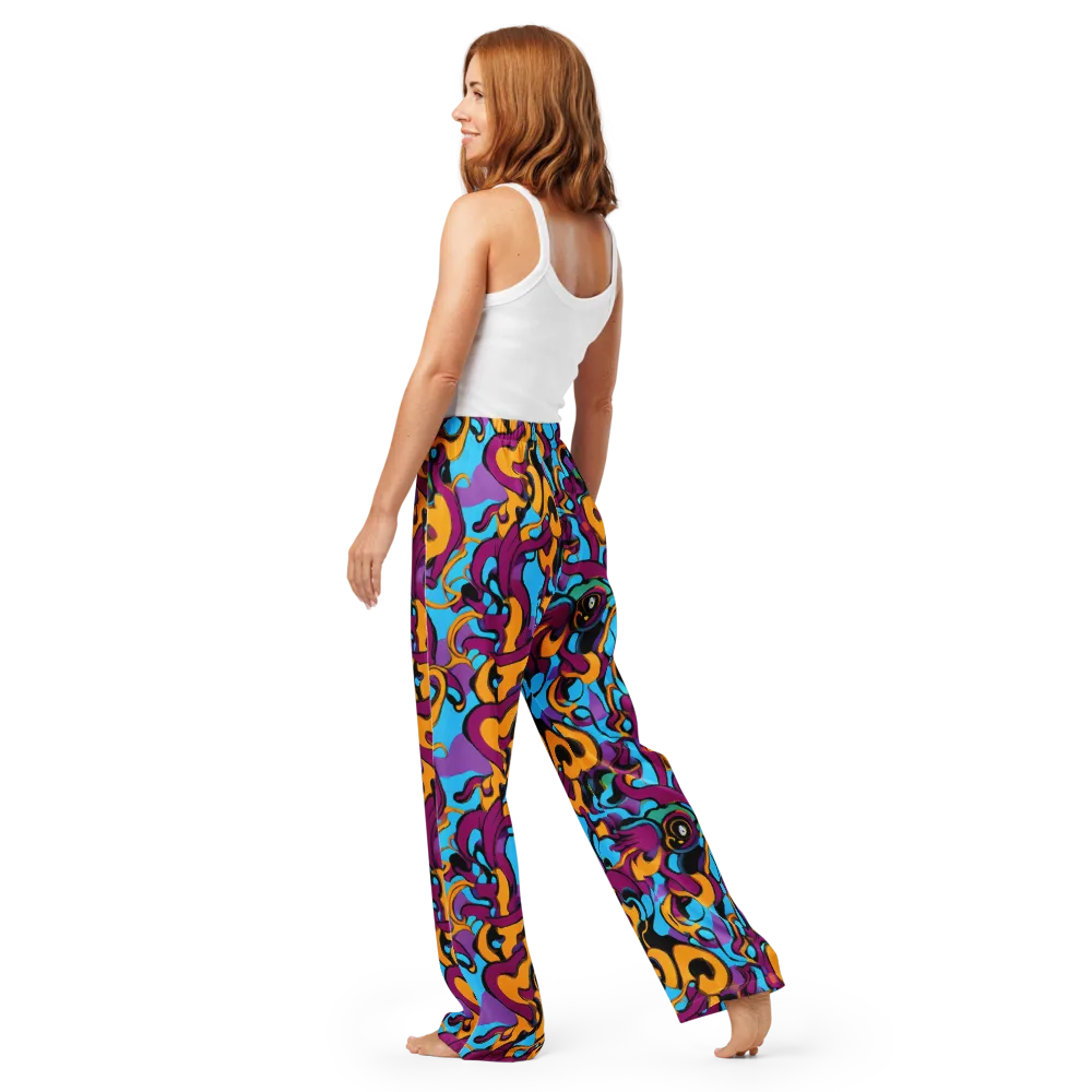 Purple Ignition on Women's Pajama Pants — Back
