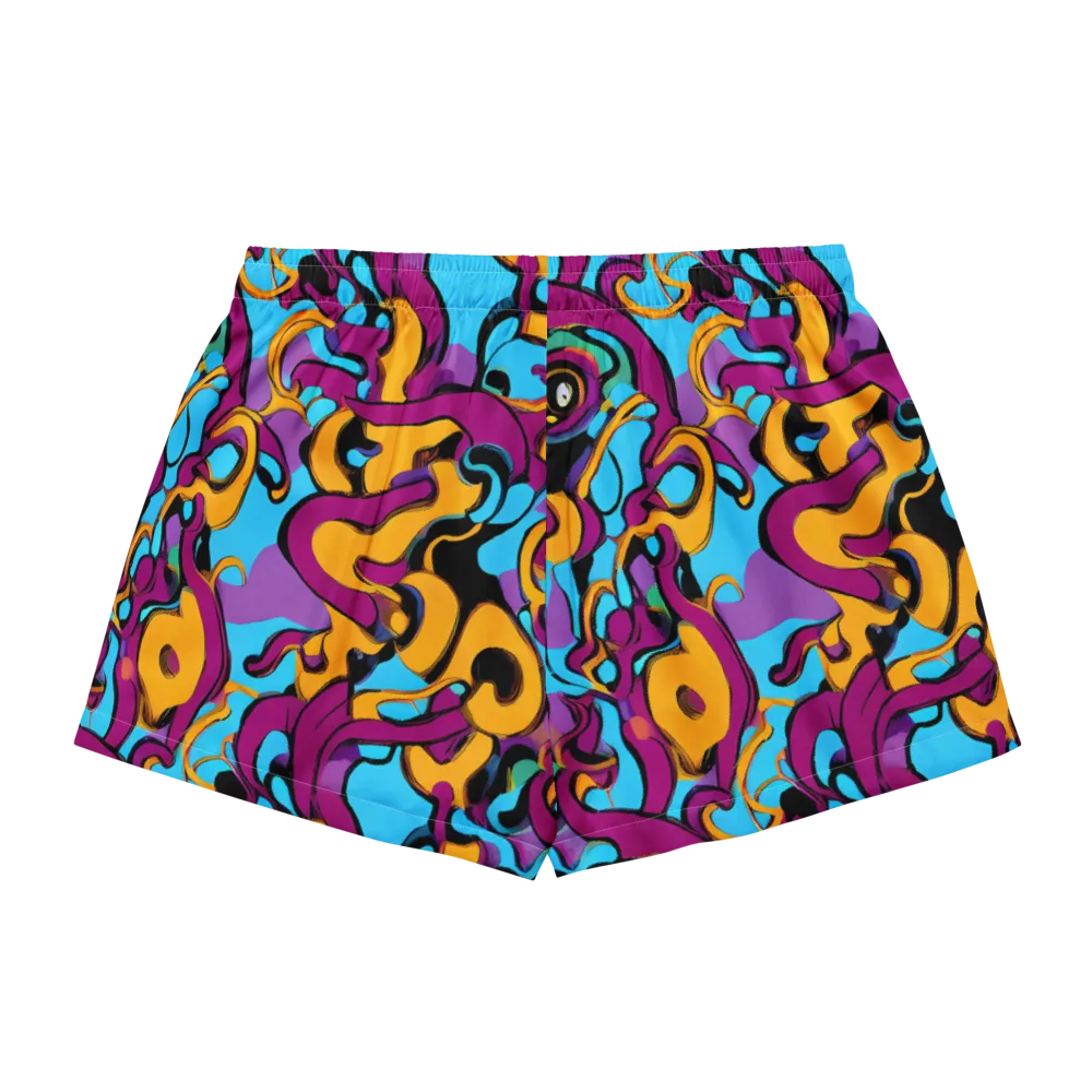 Purple Ignition on Women's Pajama Shorts — Back