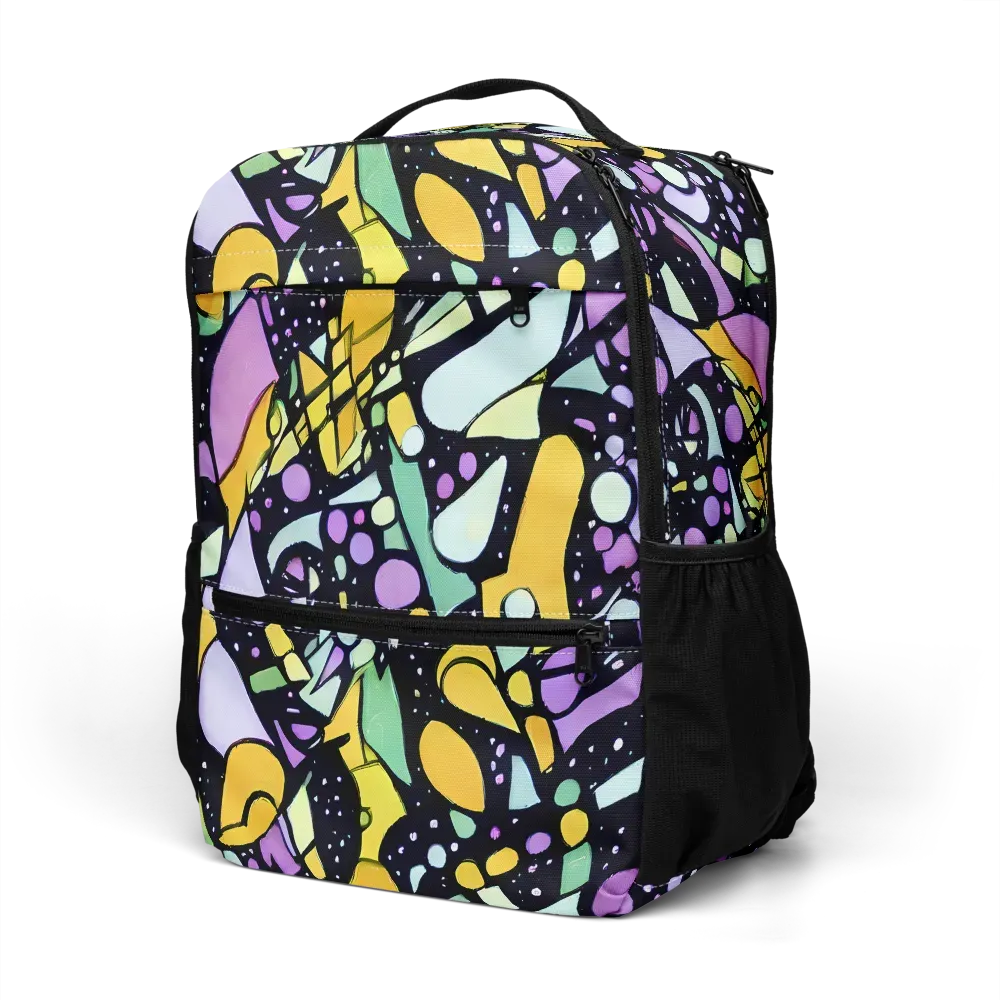 Stellar Stained Glass on Utility Backpack — Left Front