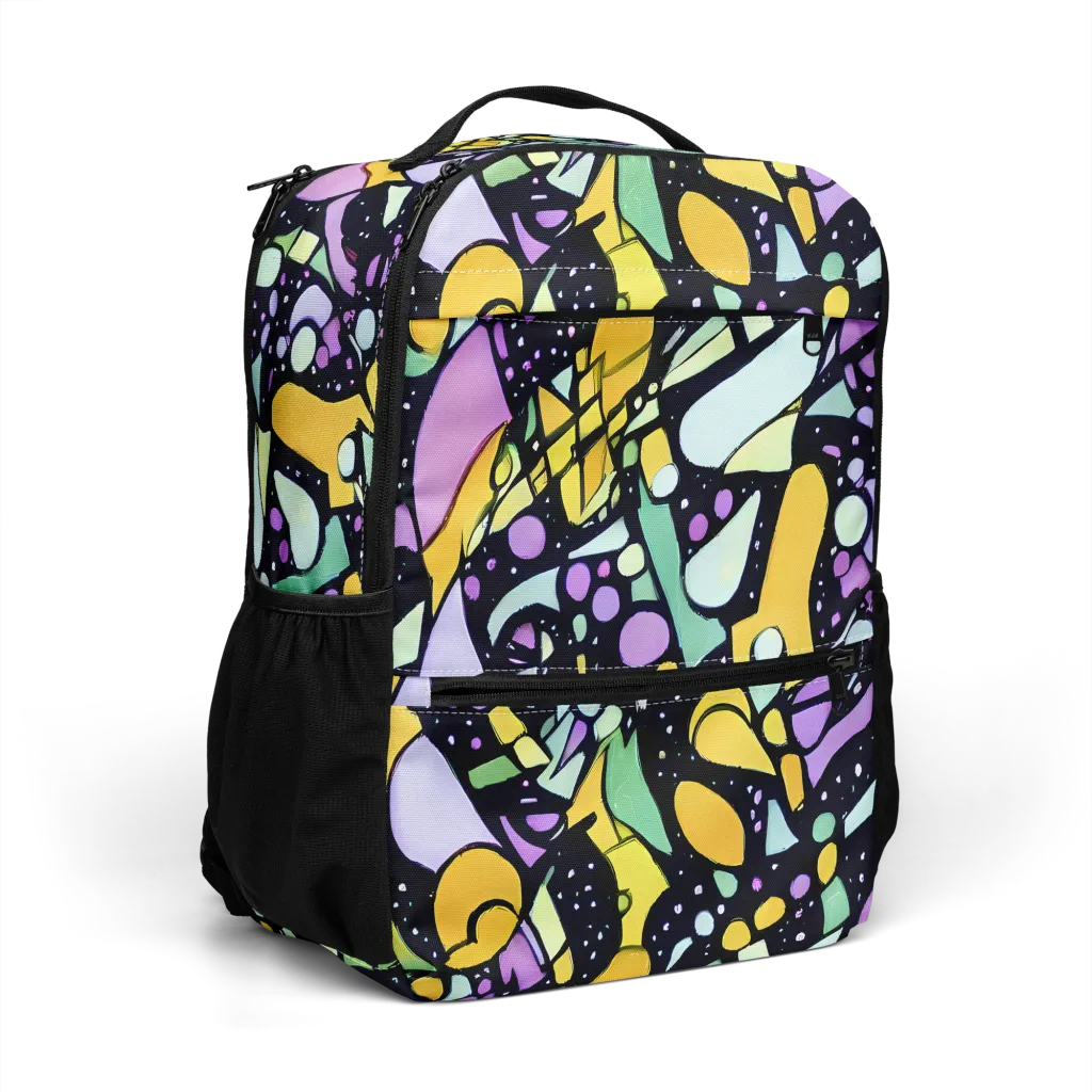 Stellar Stained Glass on Utility Backpack — Right Front