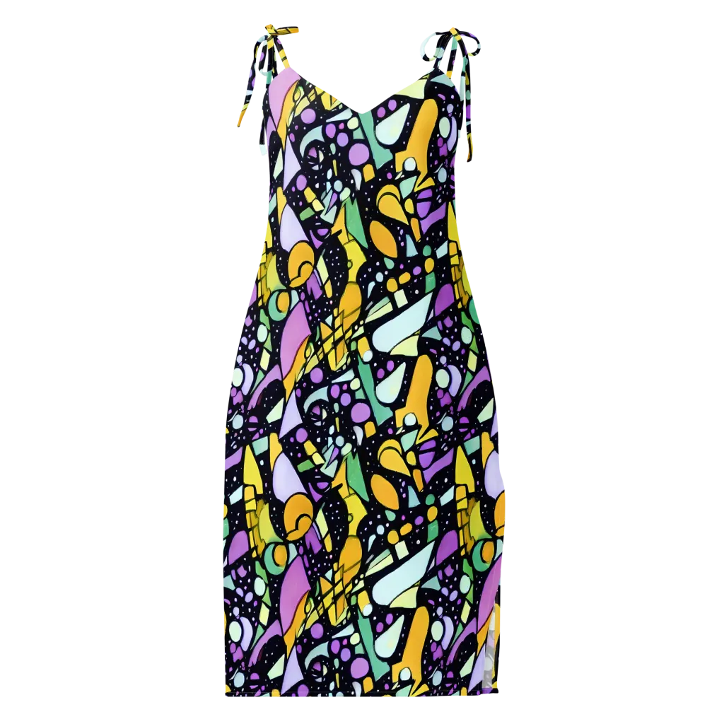 Stellar Stained Glass on Slip Dress — Front