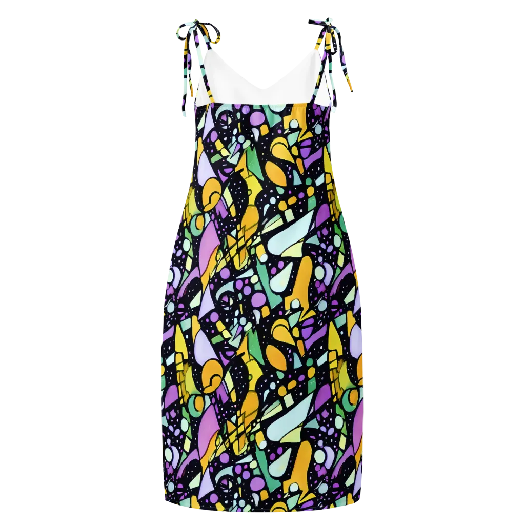 Stellar Stained Glass on Slip Dress — Back