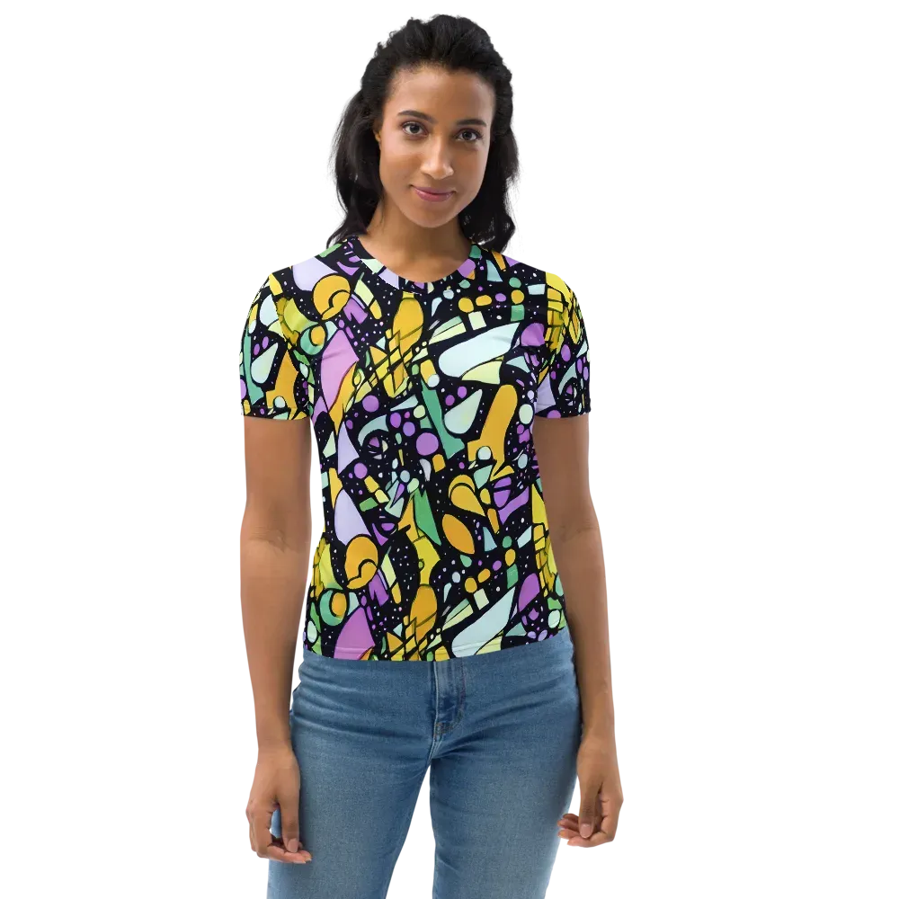 Stellar Stained Glass on Women's Crew Neck T-Shirt — Front