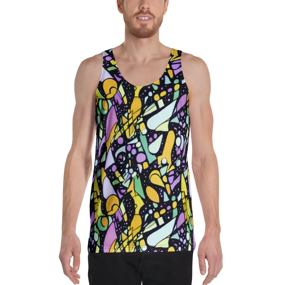 Stellar Stained Glass on Men's Tank Top — Front