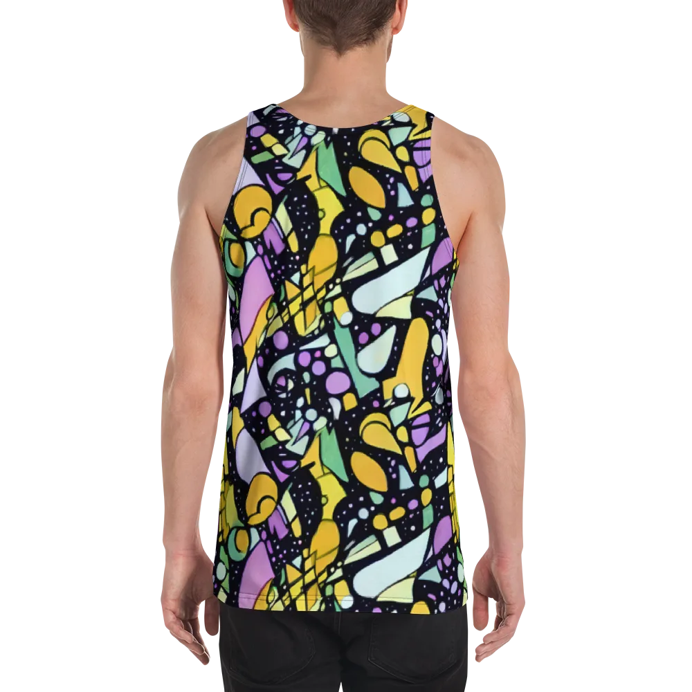 Stellar Stained Glass on Men's Tank Top — Back