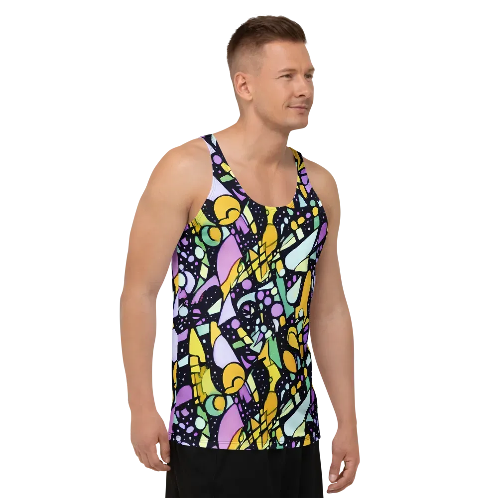 Stellar Stained Glass on Men's Tank Top — Right Front