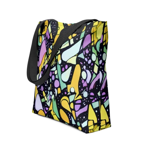 Stellar Stained Glass on a Tote Bag