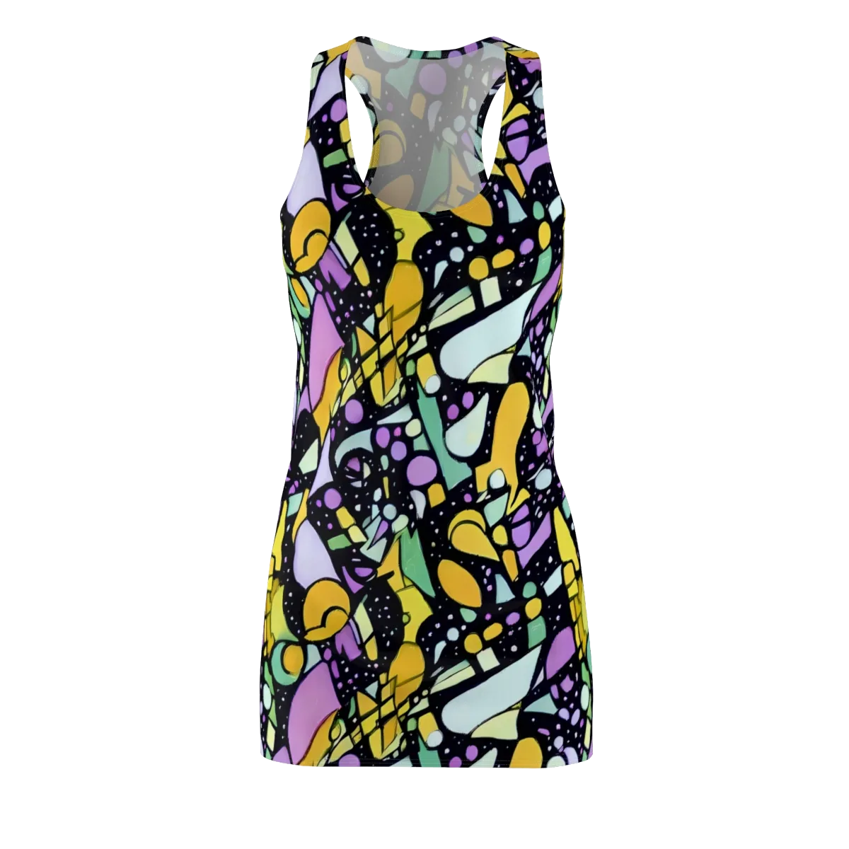 Stellar Stained Glass on Racerback Dress — Front