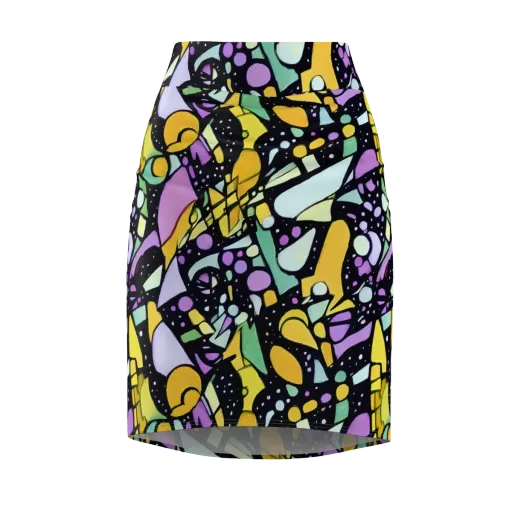 Stellar Stained Glass on a Pencil Skirt