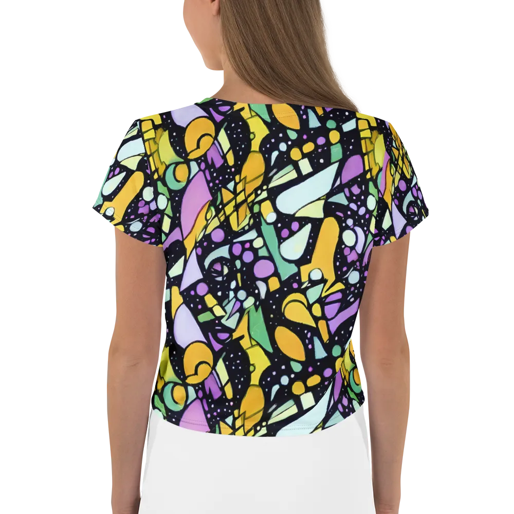 Stellar Stained Glass on Crop Tee — Back