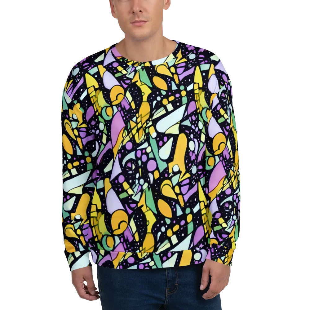 Stellar Stained Glass on Sweatshirt — Front