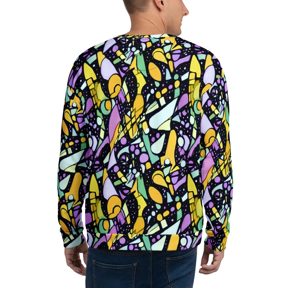 Stellar Stained Glass on Sweatshirt — Back