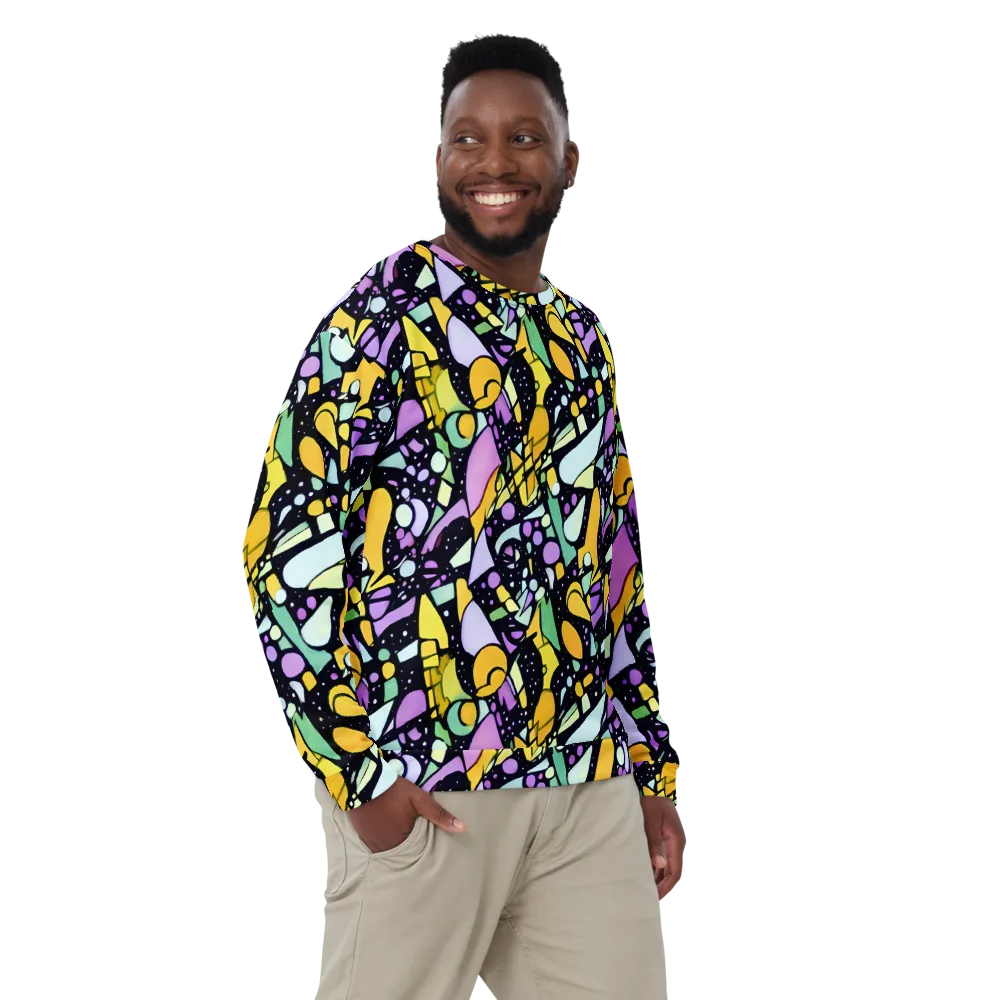 Stellar Stained Glass on Sweatshirt — Front