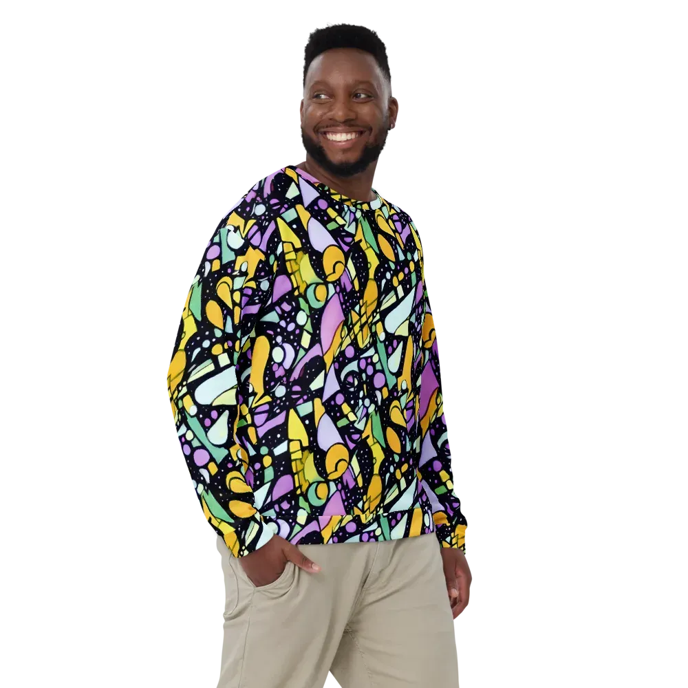 Stellar Stained Glass on Sweatshirt — Front