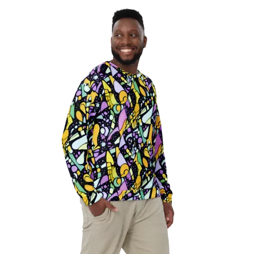 Stellar Stained Glass on a Sweatshirt