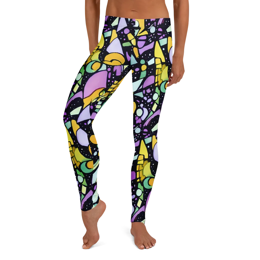 Stellar Stained Glass on Leggings — Front