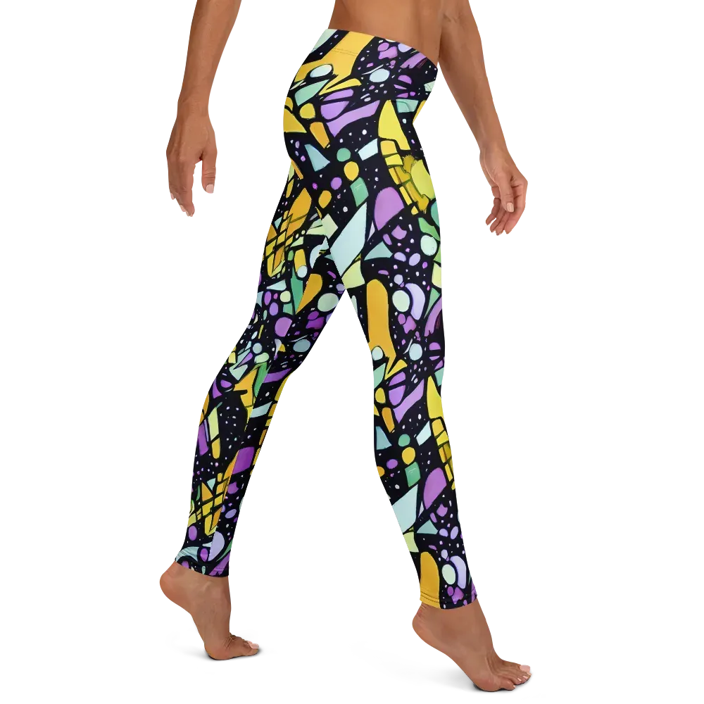 Stellar Stained Glass on Leggings — Right