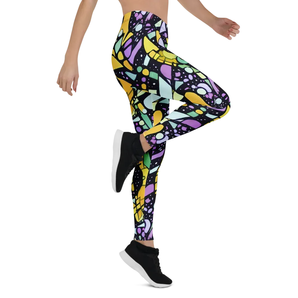 Stellar Stained Glass on Leggings — Right
