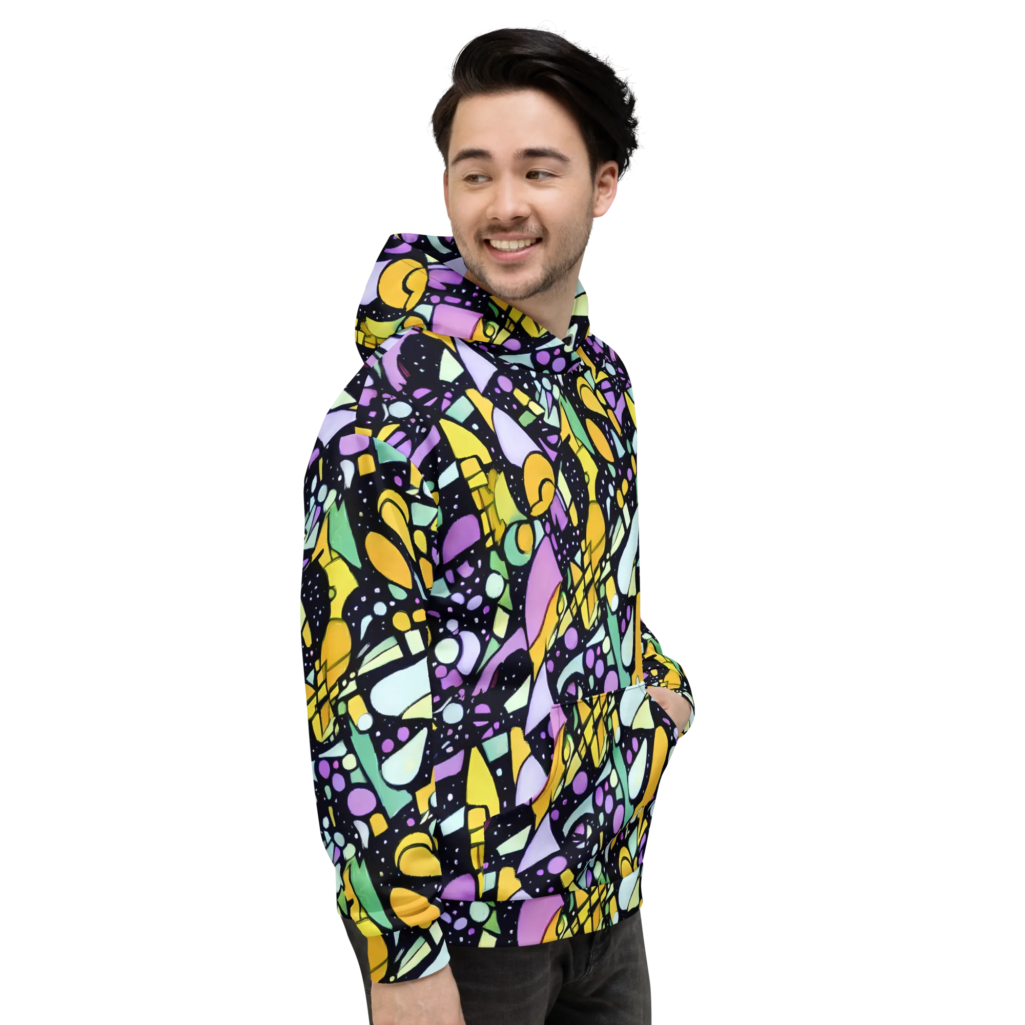 Stellar Stained Glass on Hoodie — Right