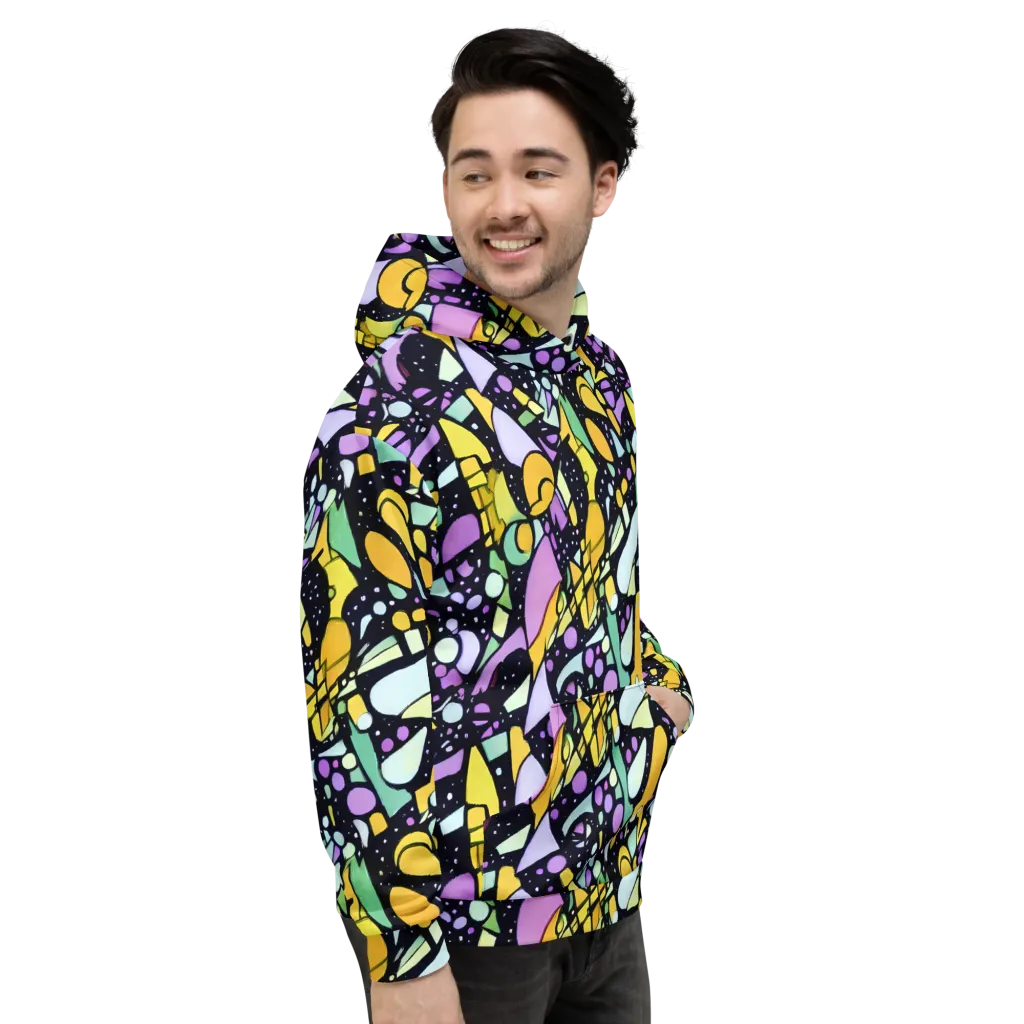 Stellar Stained Glass on Hoodie — Right