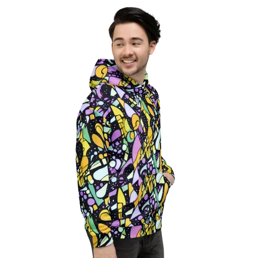Stellar Stained Glass on a Hoodie