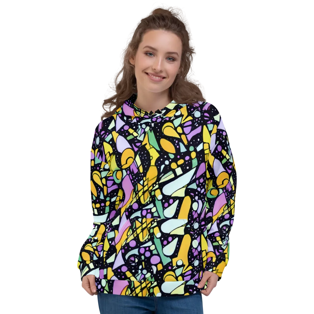 Stellar Stained Glass on Hoodie — Front